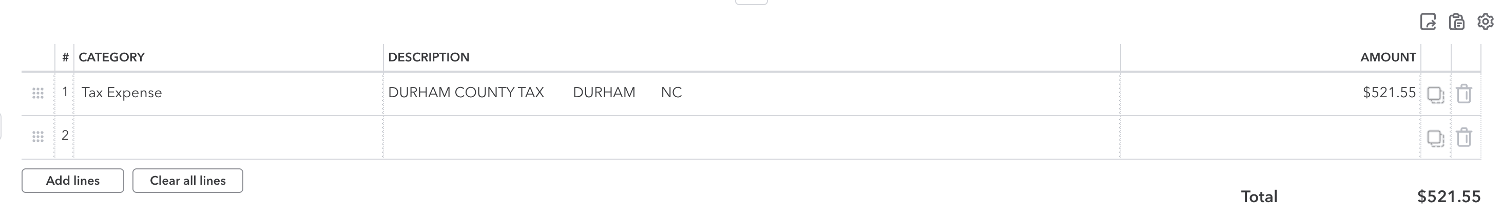 Piedmont Microgreens’s Actual BPPT Tax Bill for 2024-2025